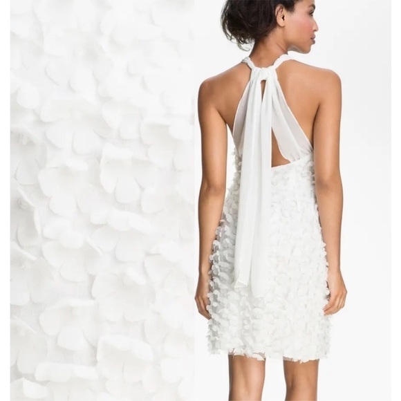 JILL STUART Flower Appliqué Chiffon Dress - Picture 2 of 7